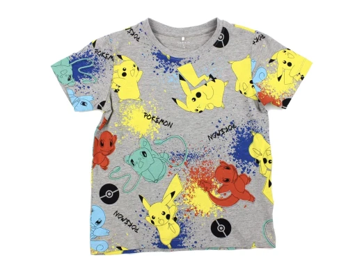 Name It grey melange Pokemon t-shirt